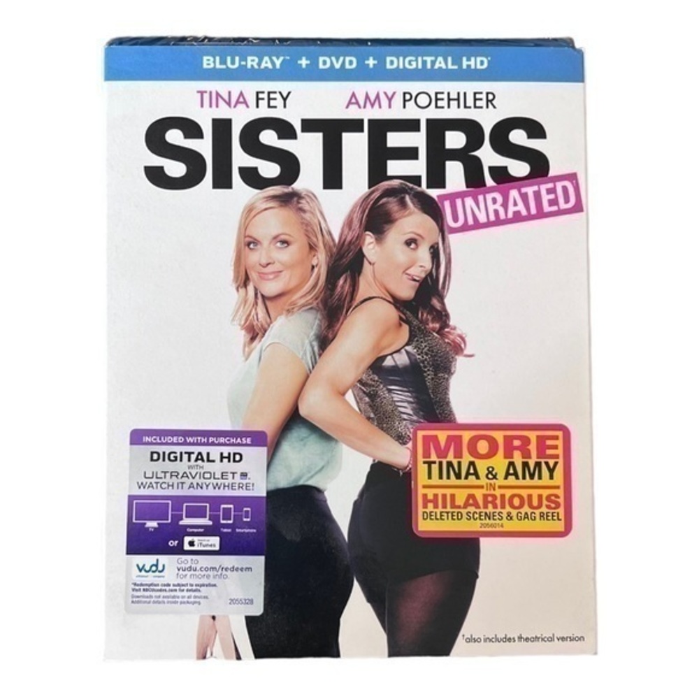 Sisters BLU-RAY + DVD + DIGITAL HD - Tina Fey, Amy Poehler - Comedy Movie